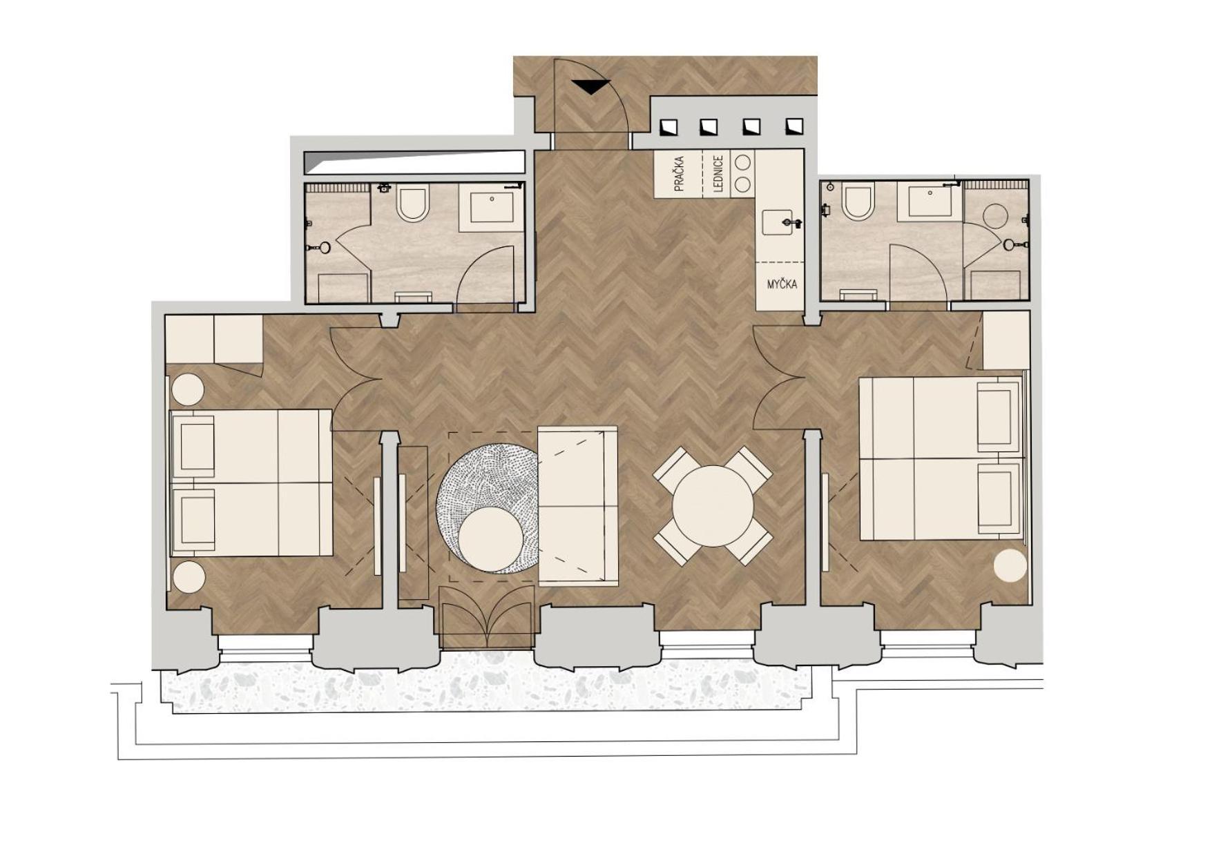 R16 Residences Prague Luaran gambar